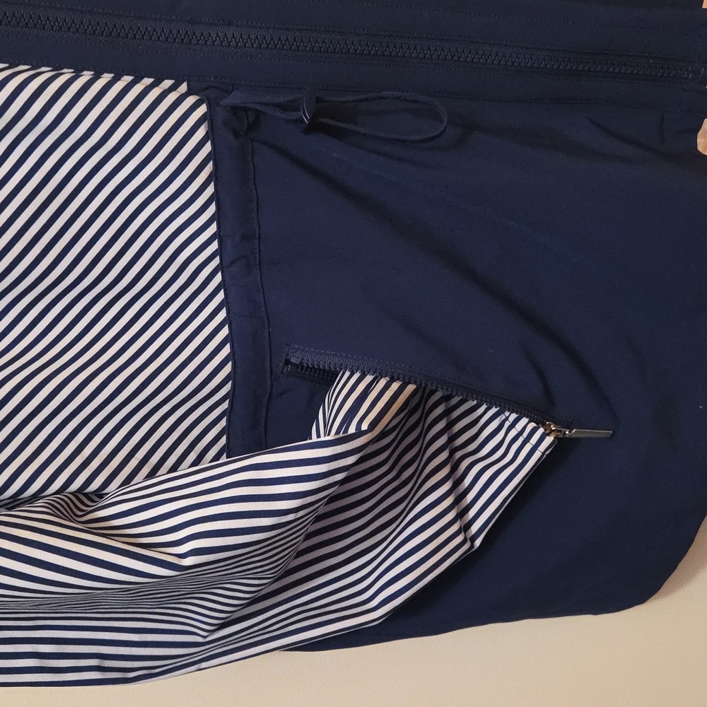 Chico's ZENERGY Blue and white  Jacket, Hooded  Matching Skort - Picture 4 of 8
